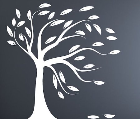 Силуэт дерева