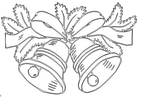 Рождественские колокольчики раскраска