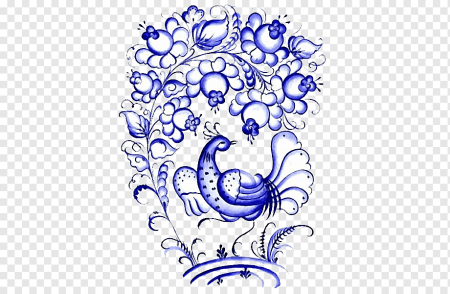 Гжельская и Городецкая роспись