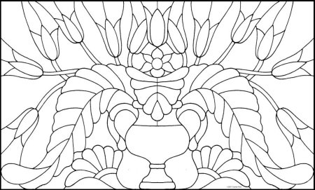 Трафареты для витражной росписи по стеклу