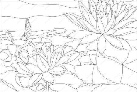 Эскизы для витража на стекле