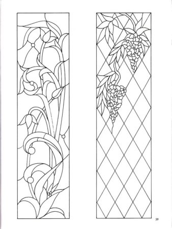 Эскизы для витража на стекле
