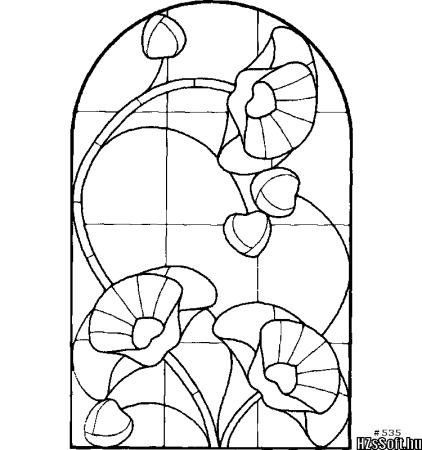 Витраж рисунок