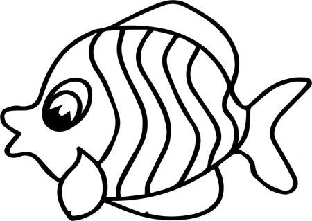 Раскраска рыбка