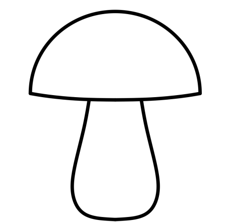 Грибы раскраска для детей