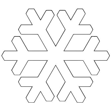 Снежинка раскраска