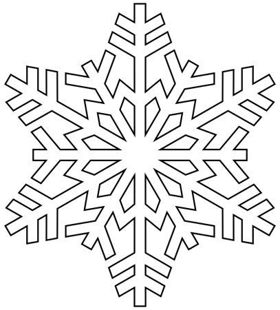 Снежинки карандашом
