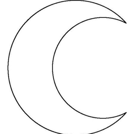 Месяц трафарет