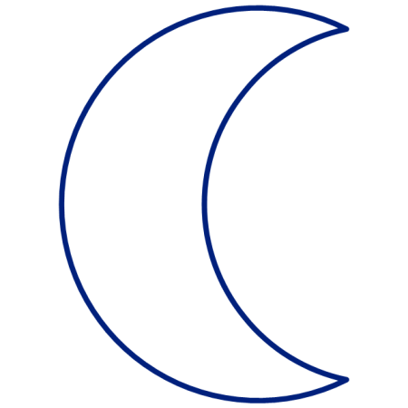 Трафарет месяца для вырезания