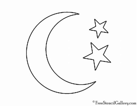 Полумесяц раскраска для детей