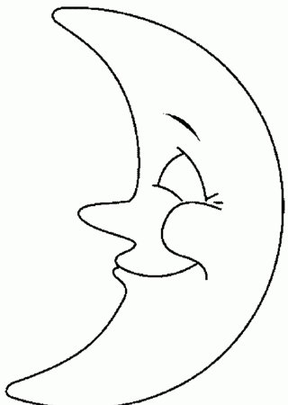 Месяц трафарет