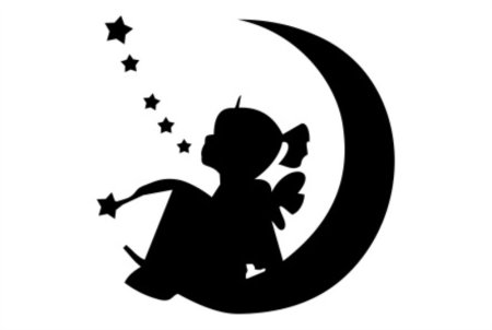 Ангелочек силуэт