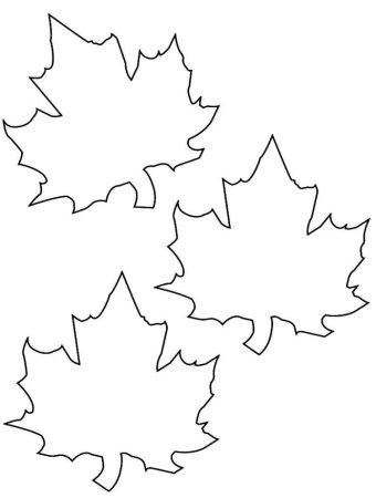 Листья контур