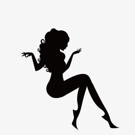 Трафарет лица девушки для торта