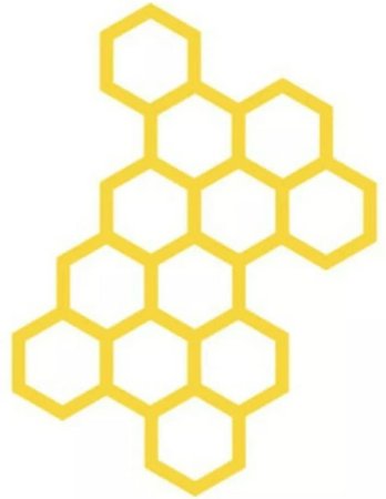 Пчелиные соты силуэт