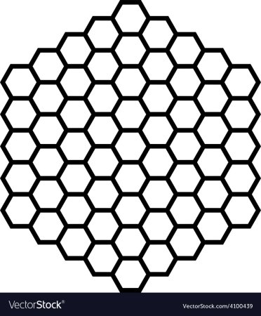 Гексагональная сетка а4