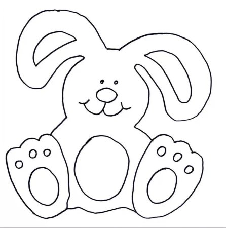 Раскраска зайчик