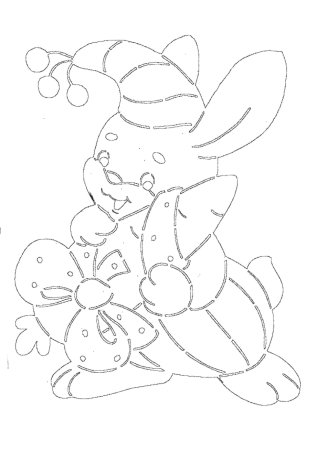 Новогодние зверюшки на окна