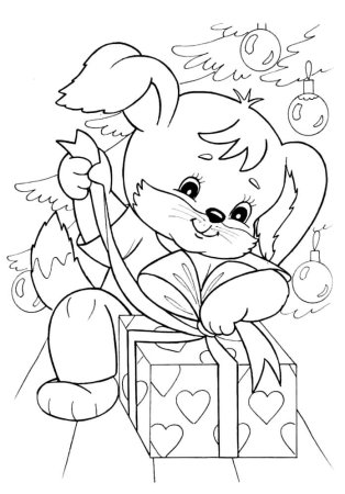 Вытынанки кролик на новый год