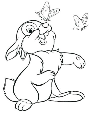 Зайчик с морковкой раскраска