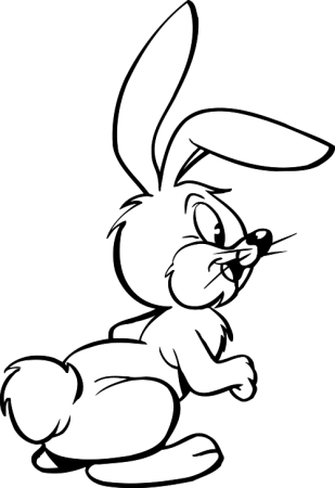 Заяц раскраска