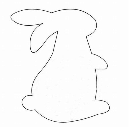 Зайчик раскраска для детей