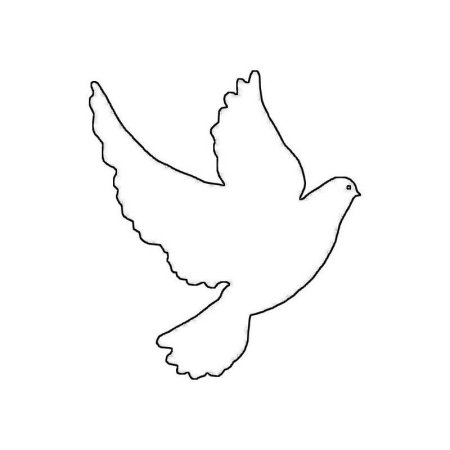 Трафарет голубя