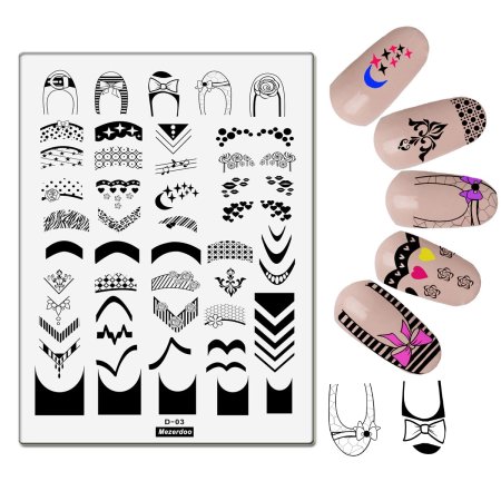 Бумажные ногти трафарет