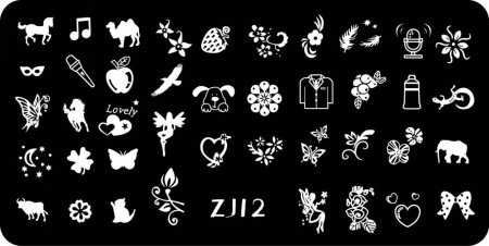 Маленькие трафареты для ногтей