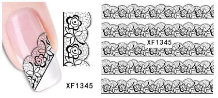 Кружева на ногтях рисунок для начинающих