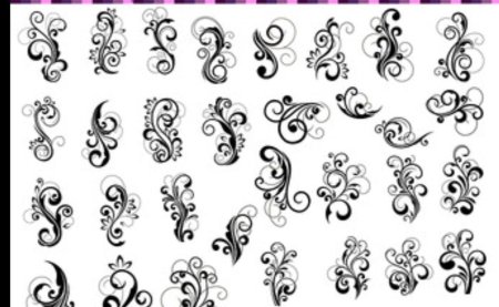 Трафарет вензеля