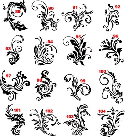 Узоры на ногтях завитки