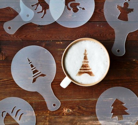 Рисунки несложные для кофе