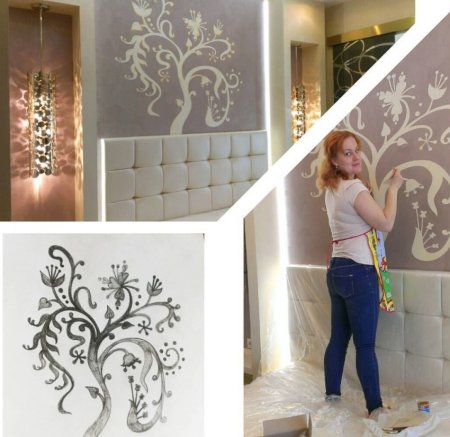 Трафареты для покраски стен своими руками