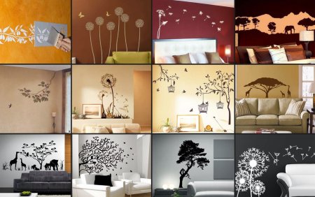 Декор через трафарет