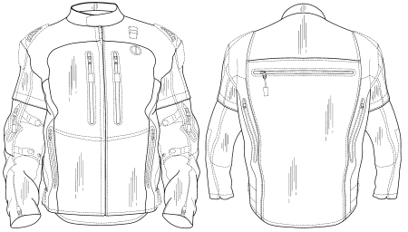 Лекала мотокуртка