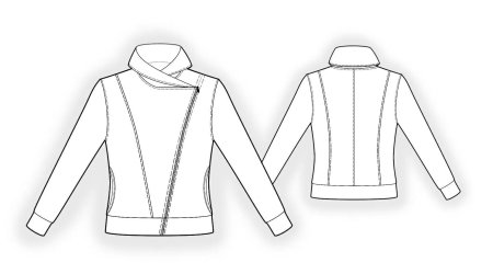 Толстовка женская лекала