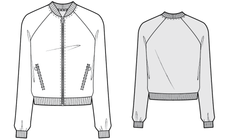 Лекала куртки бомбер