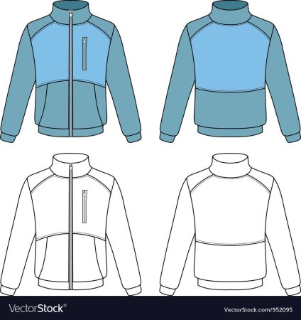 Куртка схематично