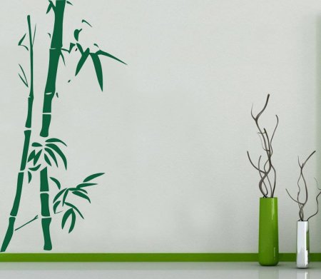 Нанесение трафарета на стену