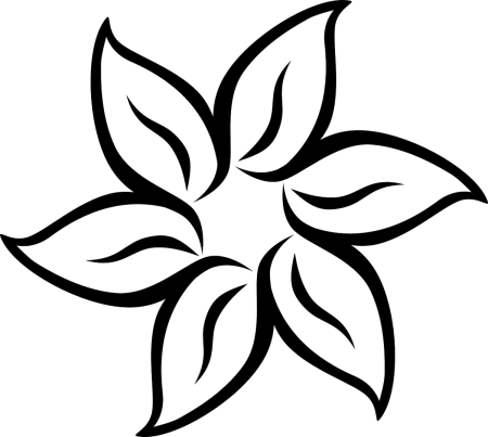 Трафарет цветочка