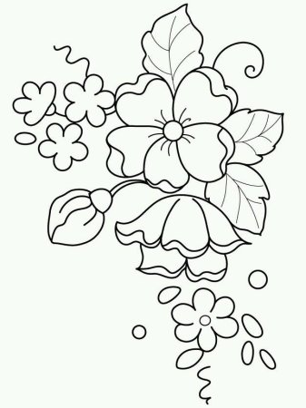 Трафареты цветов для рисования