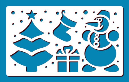Трафарет "новогодний"