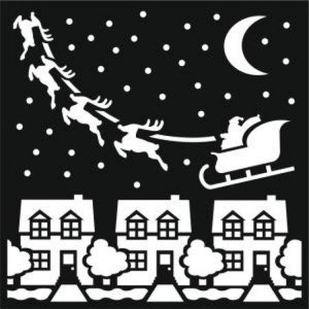 Зимние силуэты на окна