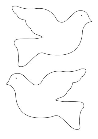 Голубь шаблон