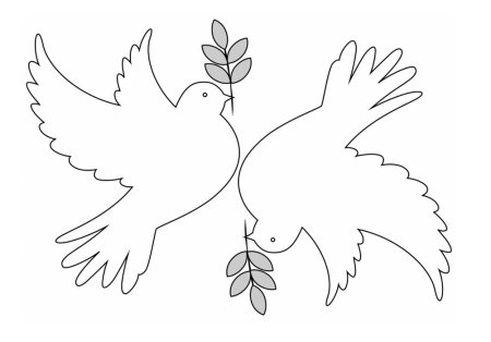 Вытынанка голубь