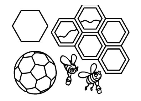 Раскраска соты пчелиные