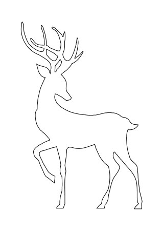 Трафарет "олени"
