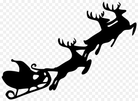 Трафарет оленя для вырезания