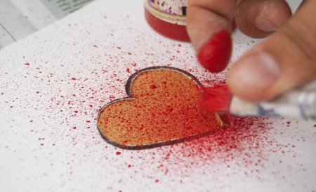 Рисование губкой для посуды техника